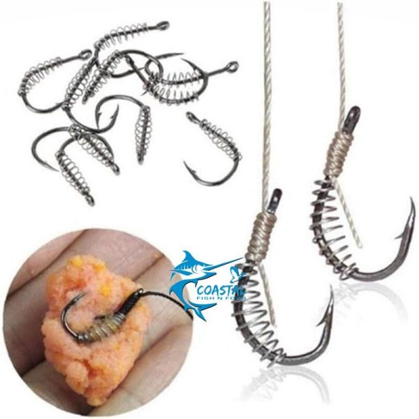 فنر نگهدارنده خمیر روی قلاب با کیفیت مناسب برای قلاب لنسر چوب چرخ ست ماهیگیری sp ring hook