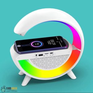 اسپیکر بلوتوثی طرح G (شارژر وایرلس،اسپیکر،پخش نور) مدل نایت لند