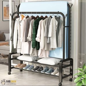 رگال چرخ دار دوبل ضد زنگ تحمل وزن 48کیلو