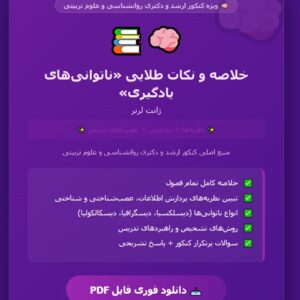 کتاب ناتوانی های یادگیری نظریه ها، تشخیص و راهبردهای تدریسژانت لرنر