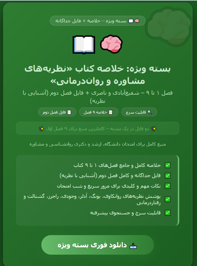 خلاصه کتاب نظریه های مشاوره و روان درمانی فصل1تا 9 شفیع آبادی و ناصری به همراه فایل فصل دوم آشنایی با نظریه روانکاوی فرویدکتاب نظریه ها ی مشاوره و روان درمانی شفیع ابادی بصورت53 اسلاید pdf
