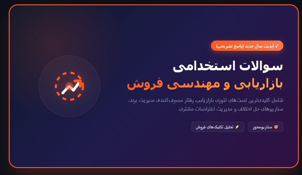 سوالات استخدامی بازاریابی با جواب