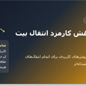 ترفند انتقال بدون کارمزد بیت کوین