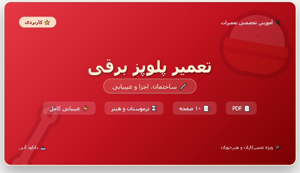 آموزش تعمیر پلوپز برقی pdf